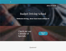 Tablet Screenshot of budgetdrivingschool.org